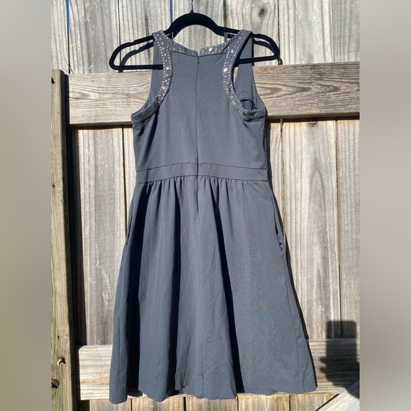 Cynthia Rowley Gray Sleeveless Dress with Studded Straps - Picture 5 of 8